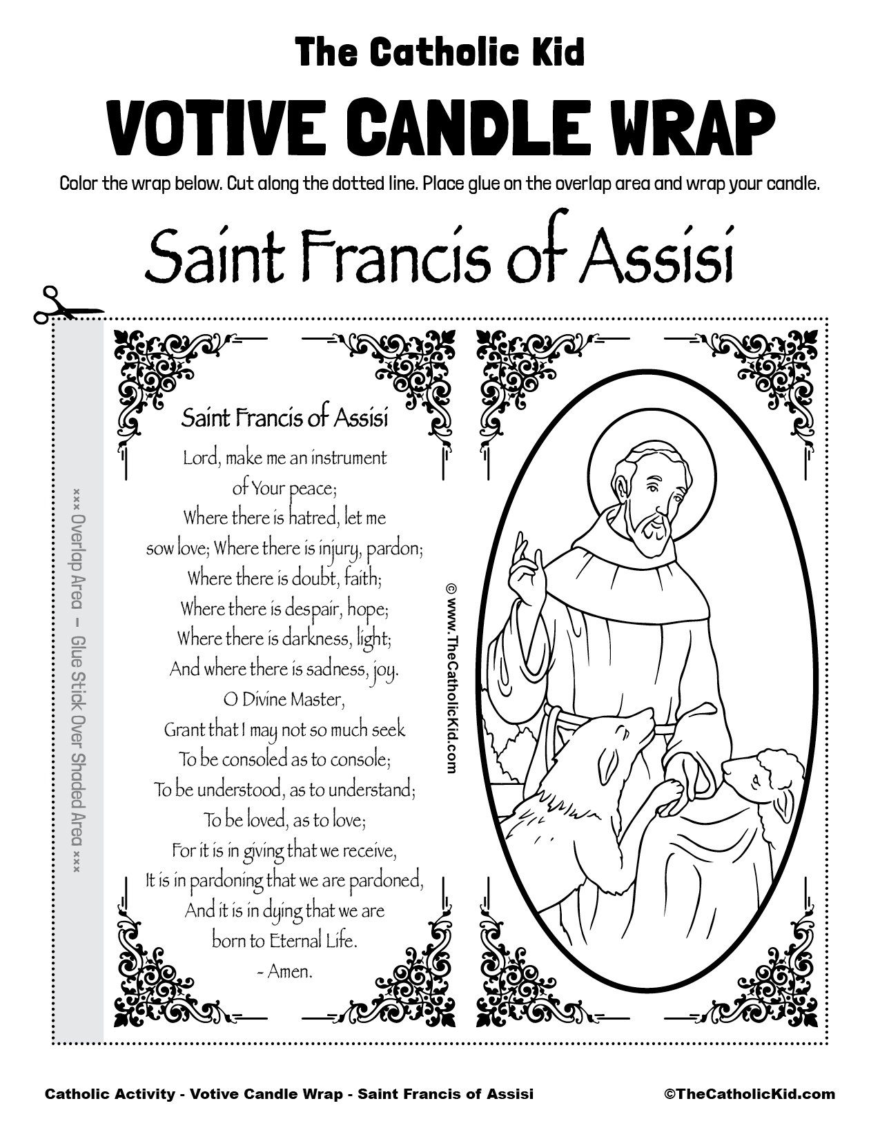 St Francis Prayer Free Printable