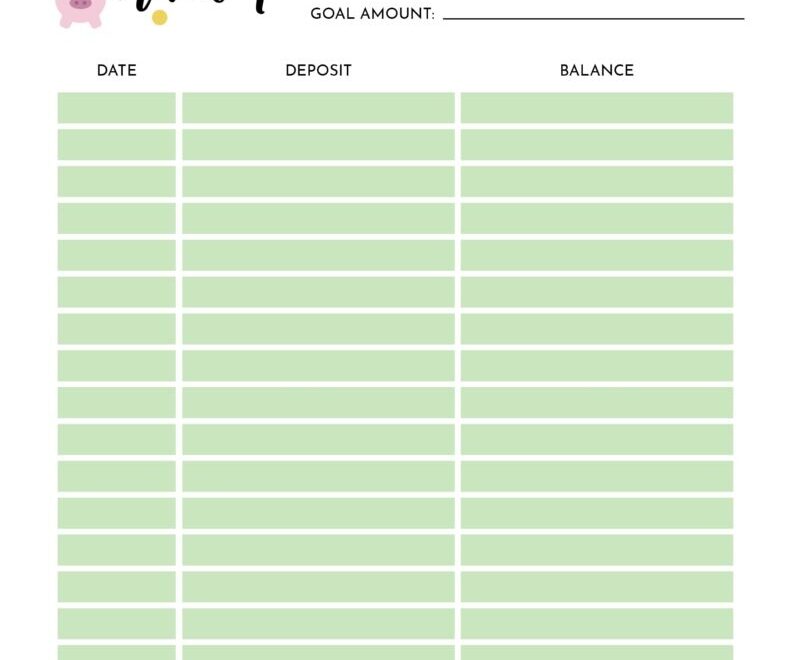 Savings Trackers 27 FREE Printables Printabulls