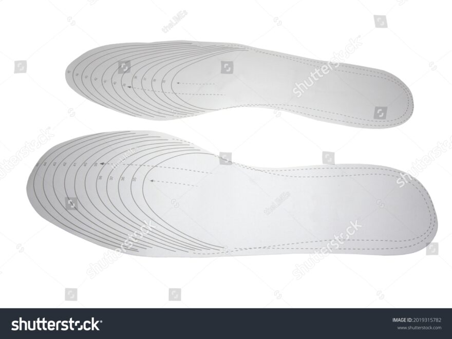 Schuhgr sse Vorlagen Zum Ausschneiden Von Einlegesohlen Der Stockfoto 2019315782 Shutterstock