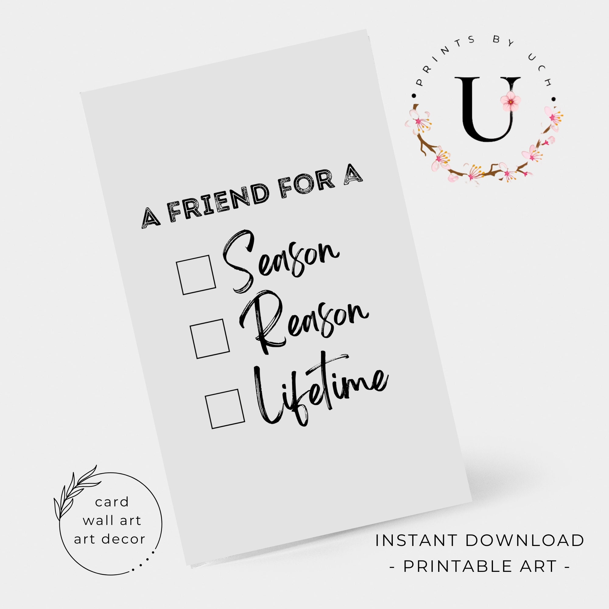 Reason Season Lifetime Poem Printable