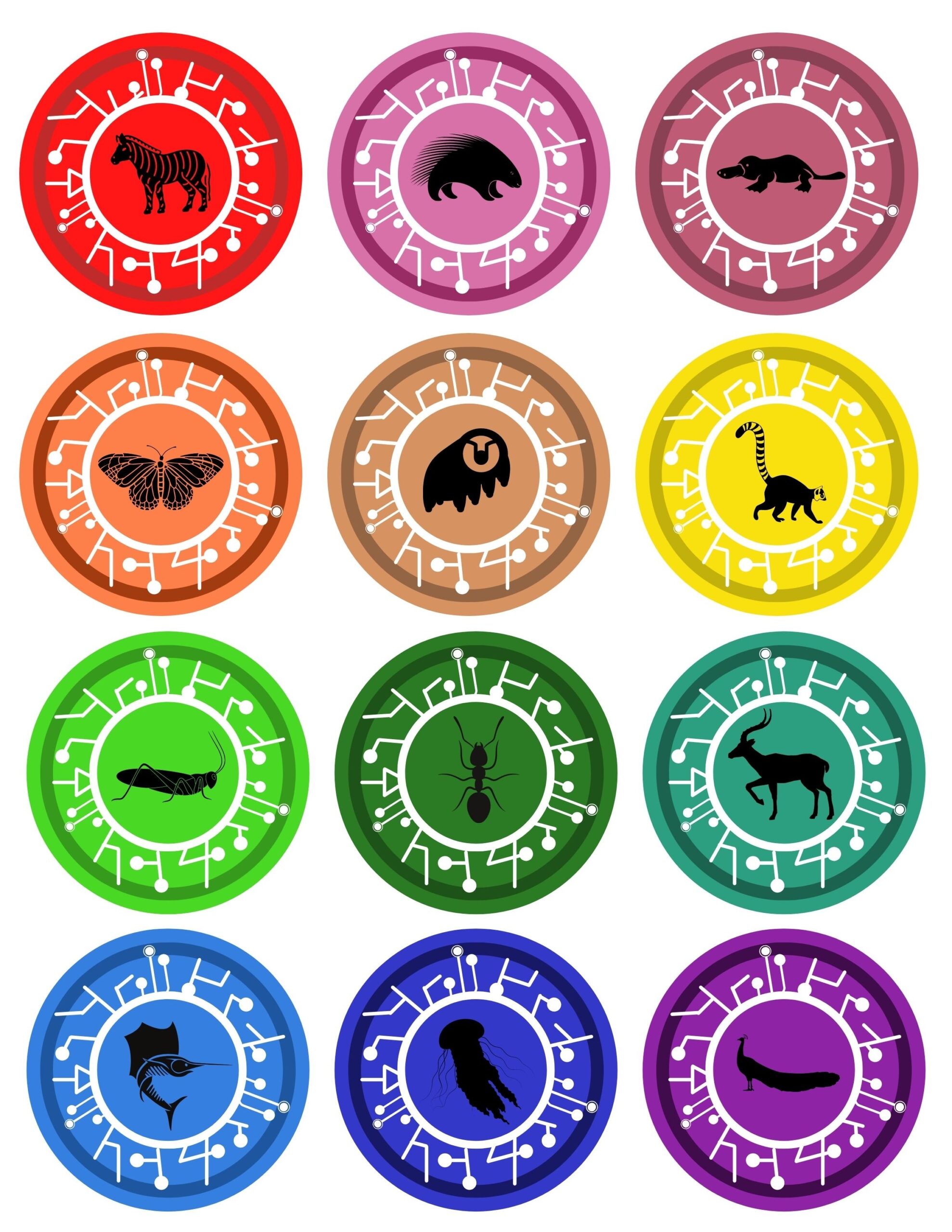 Set Of 48 creature Power Discs inspired 2 5 PRINTABLE PDF Digital Download Etsy Ireland