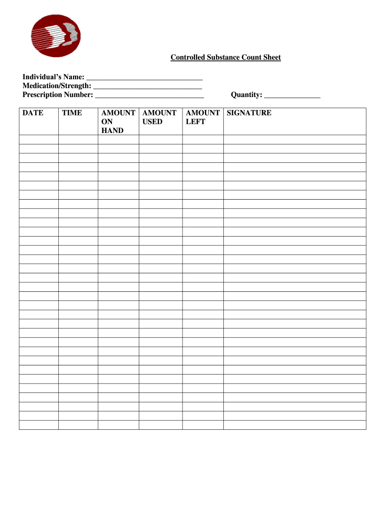 Shift To Shift Narcotic Count Sheet Template Fill Out Sign Online DocHub