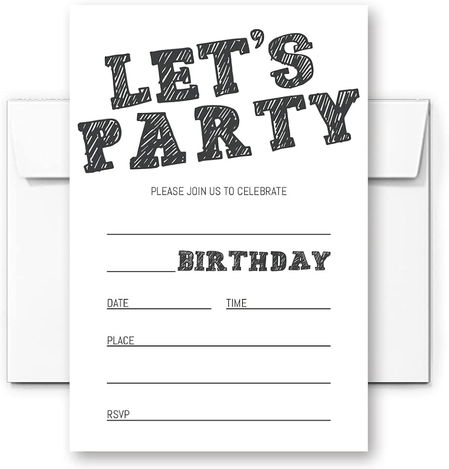 Free Birthday Party Invitations Printable