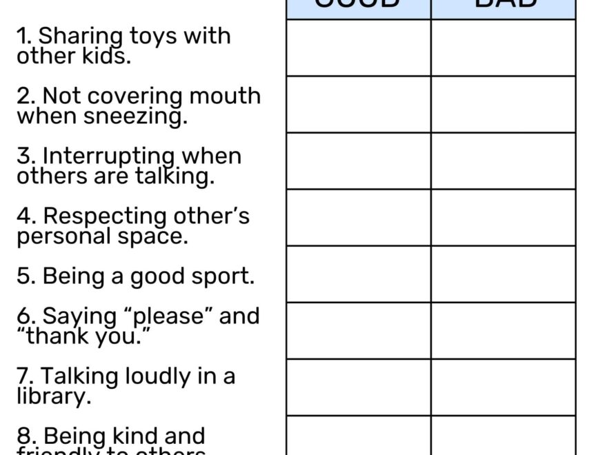 Social Skills Worksheets Free Printable Goally Worksheets Library