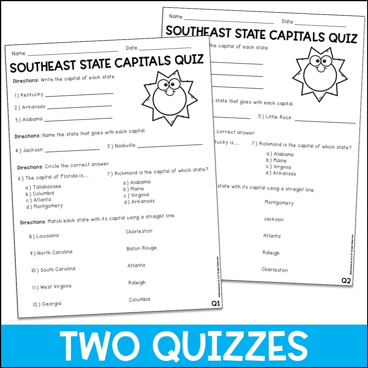 Southeast Region State Capitals Etsy