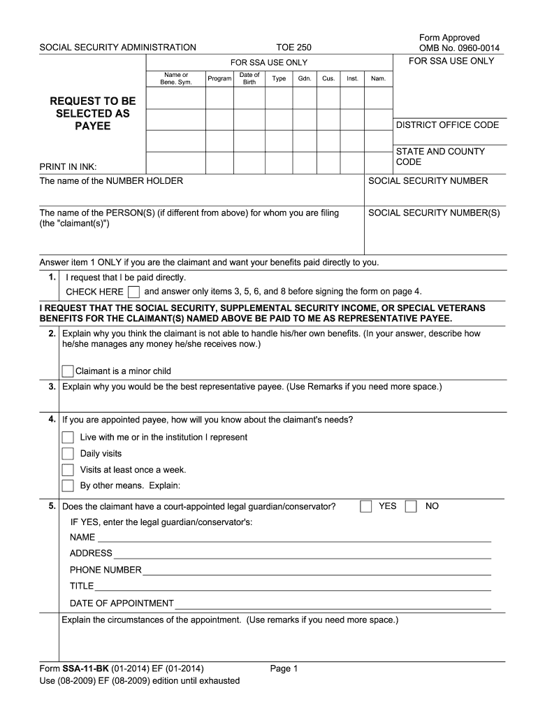 Ssa 11 Form Pdf Fill Out Sign Online DocHub