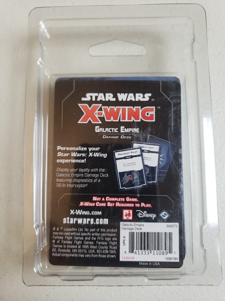Star Wars X wing 2nd Edition Galactic Empire Damage Deck For Sale Online EBay
