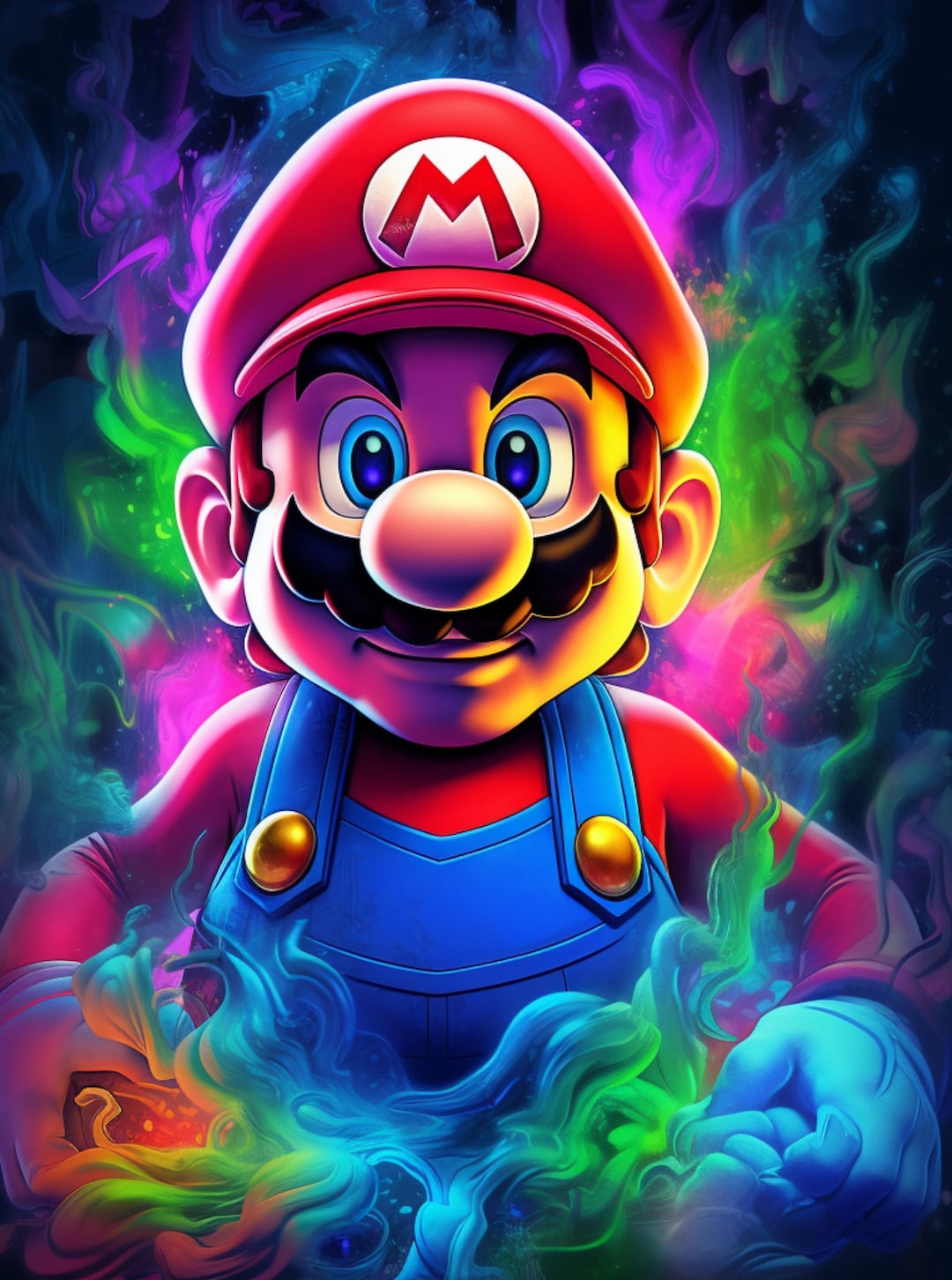 Super Mario Bros Poster Digital Prints Printable Wall Art Home Decor Instant Download PNG Etsy