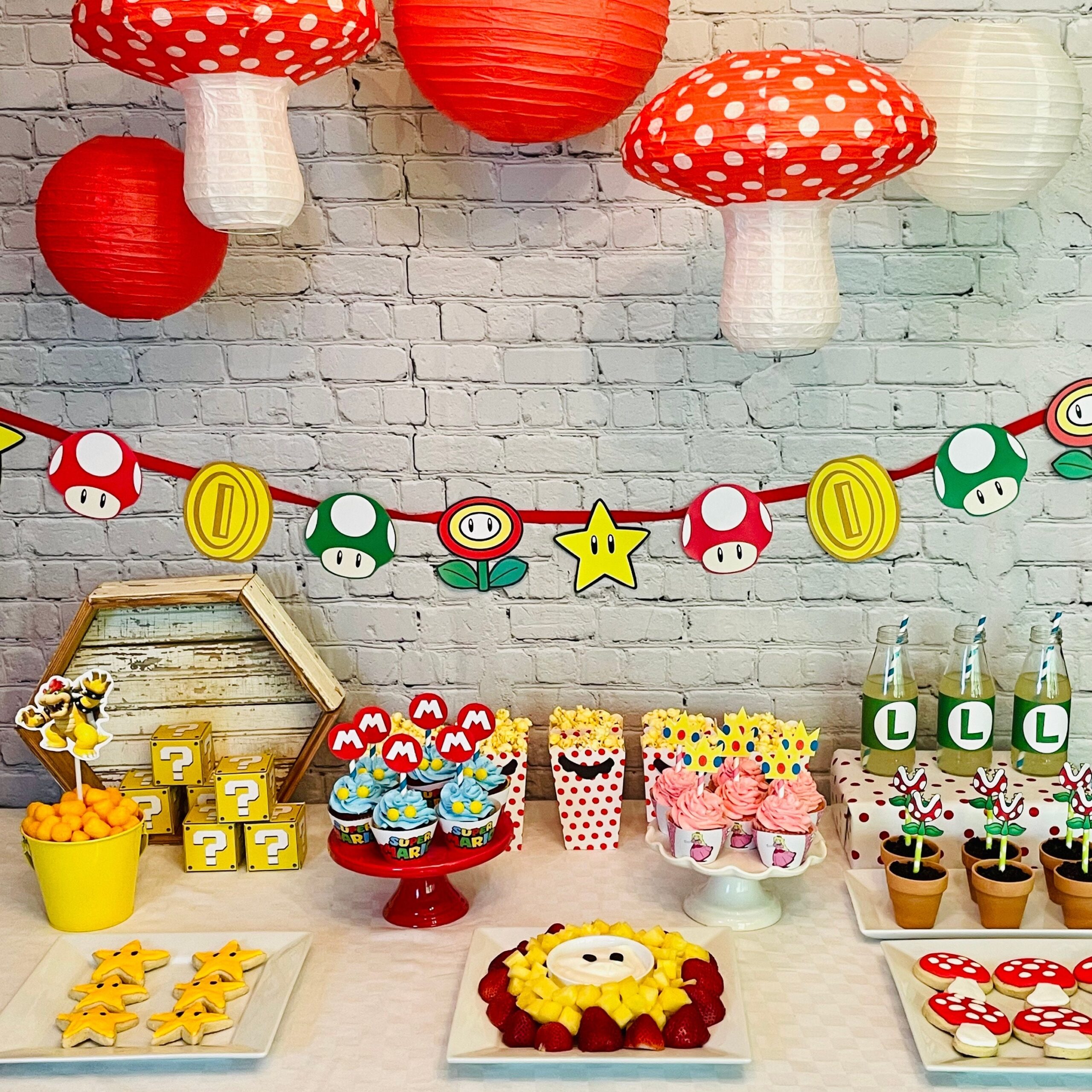 Super Mario Party Printables Package Etsy