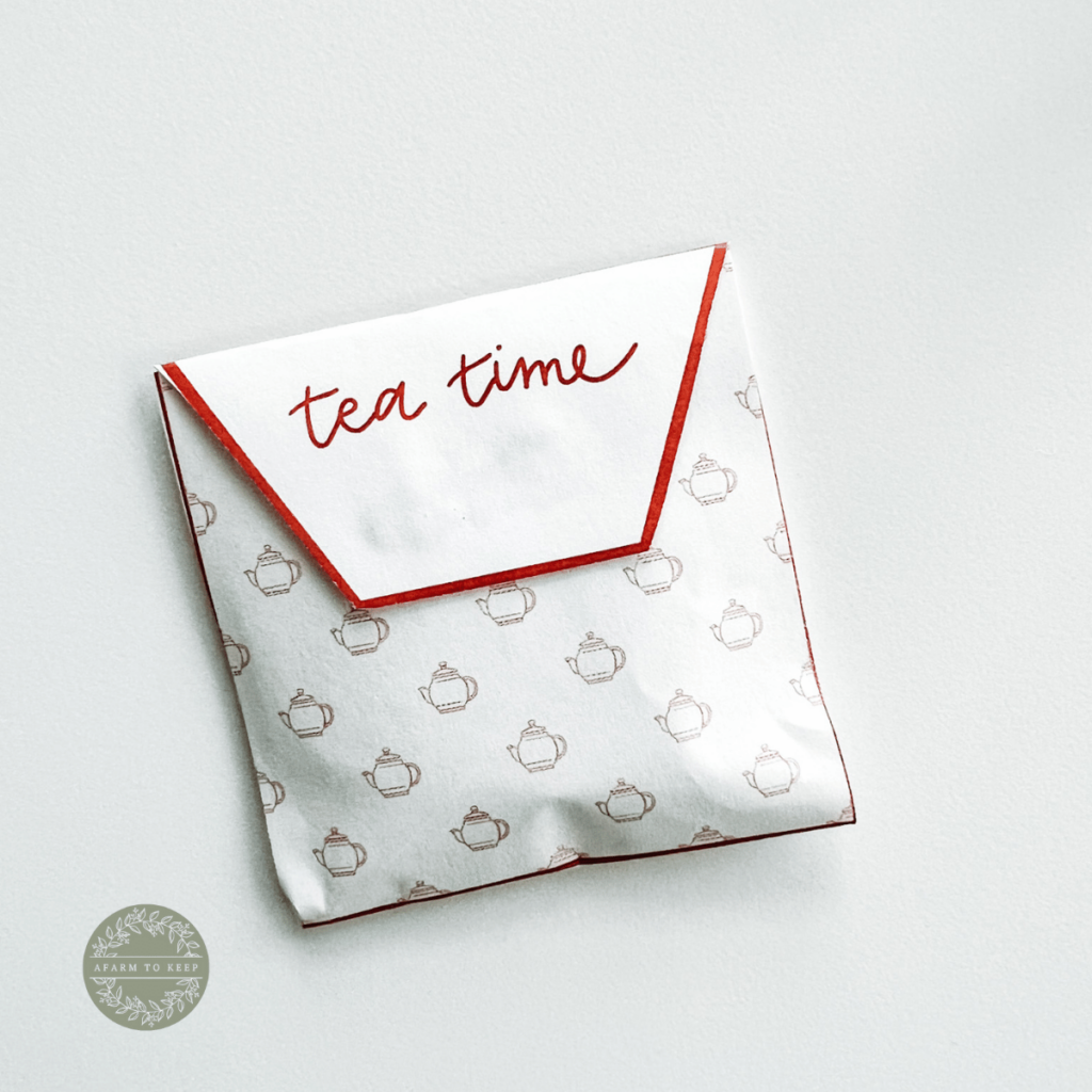 Tea riffic Gift Idea Free Printable Tea Envelopes A Farm To Keep