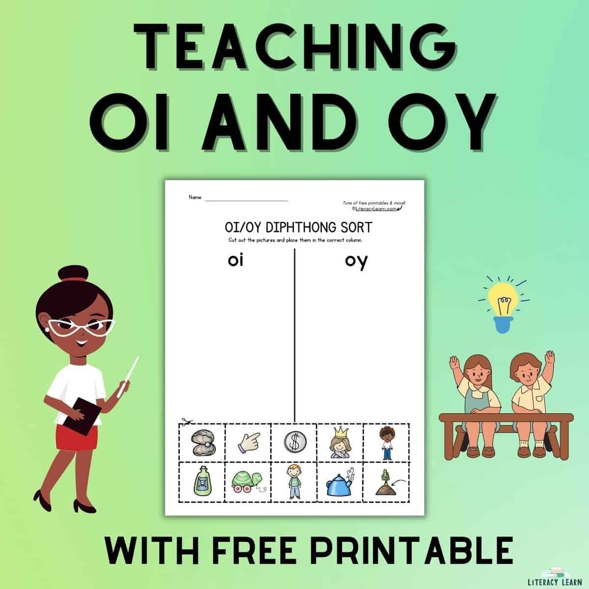 Teaching Diphthongs OI And OY With Free Printable Literacy Learn