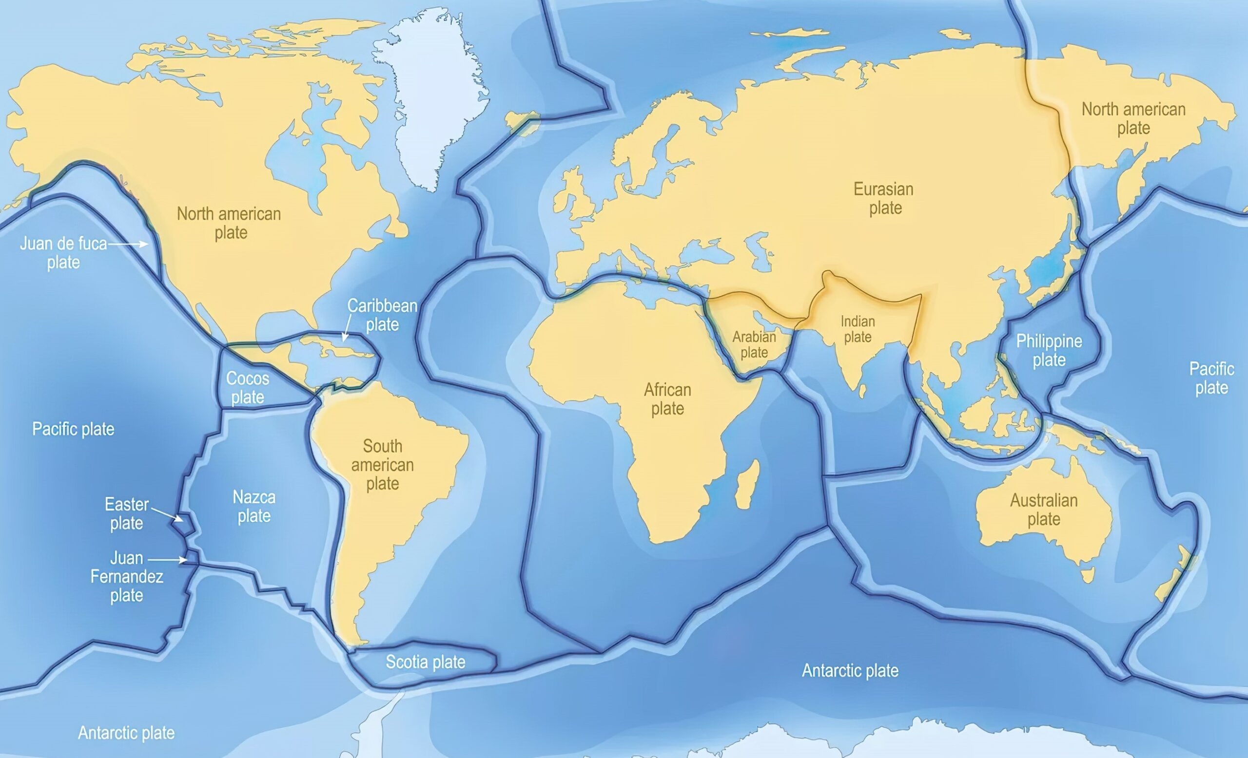 Free Printable Plate Tectonics Maps