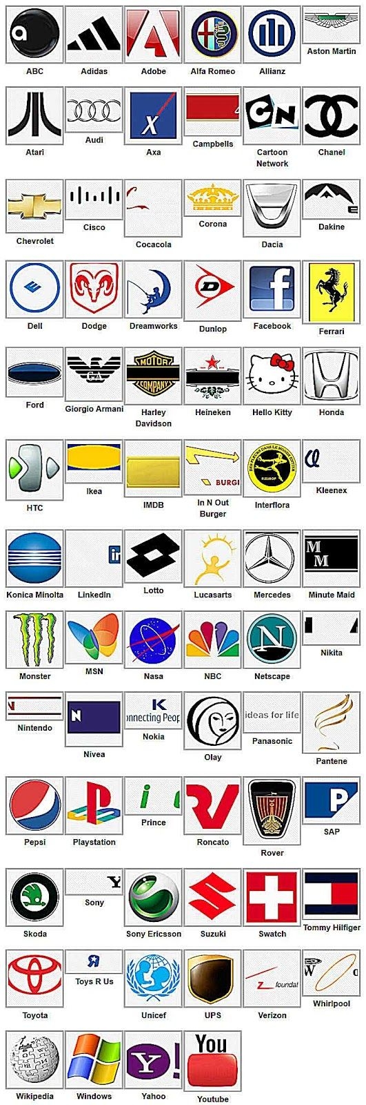 Free Printable Logo Quiz Questions And Answers