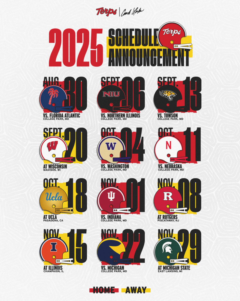 The 2025 Maryland Football SCHEDULE ANNOUNCEMENT Side Stage Magazine