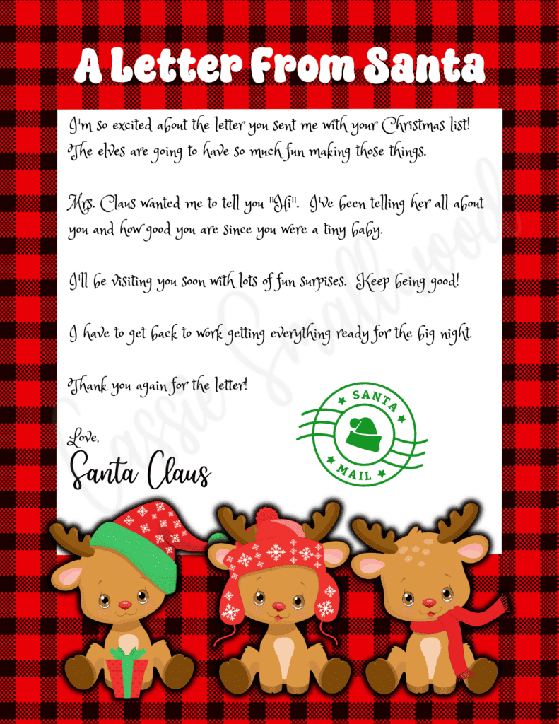 THE CUTEST Letters From Santa Cassie Smallwood