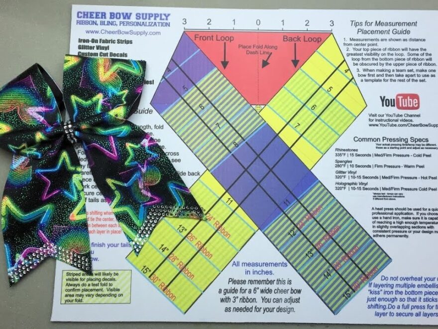 The Easy Way To Make A Cheer Bow YouTube