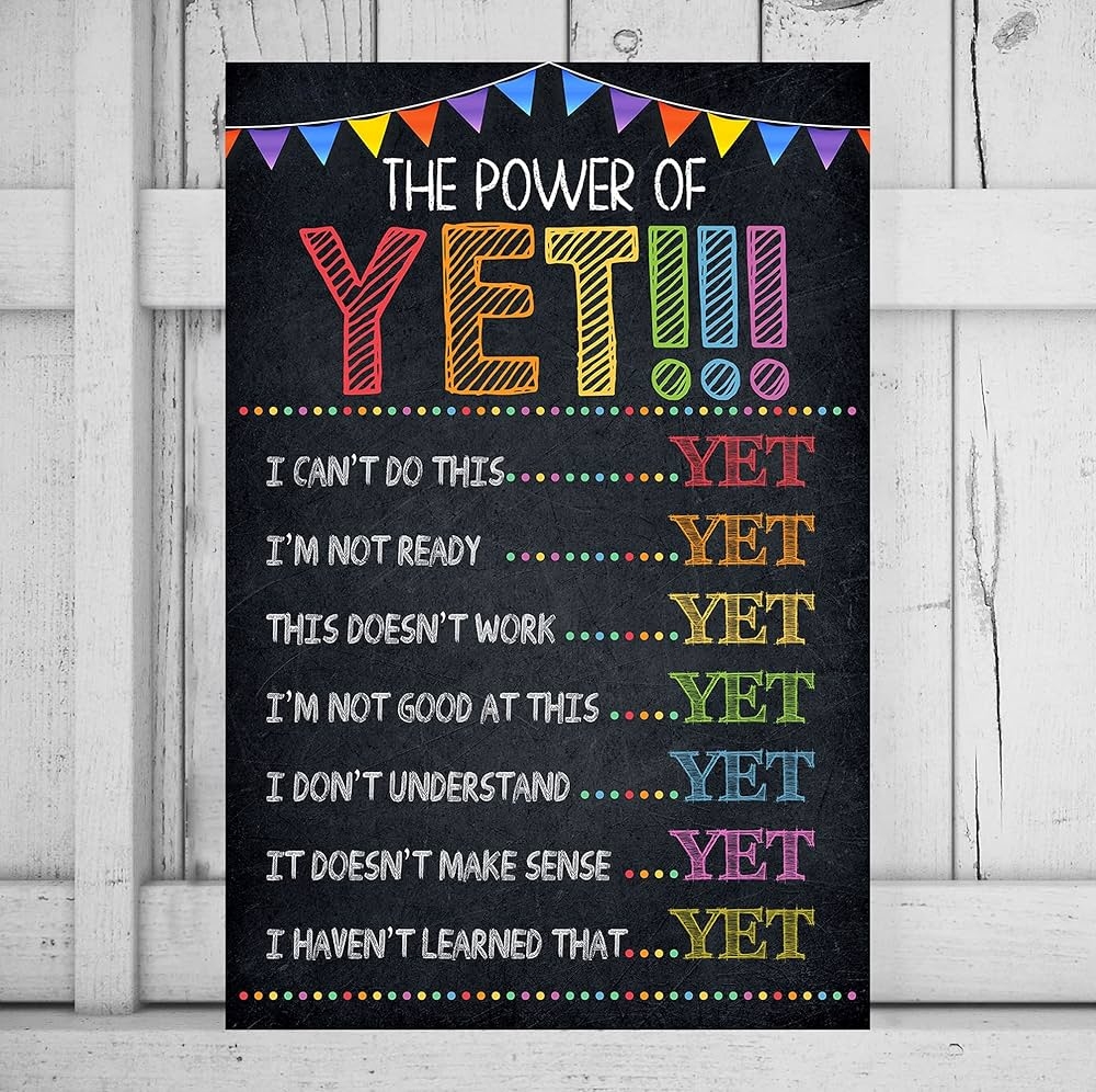 The Power Of Yet Poster Consequences Poster School Counselor Kids Motivational Printable Classroom Decor For Kindergarten Preschool Middle School Art Classroom Decor Buy Online At Best Price In KSA Souq