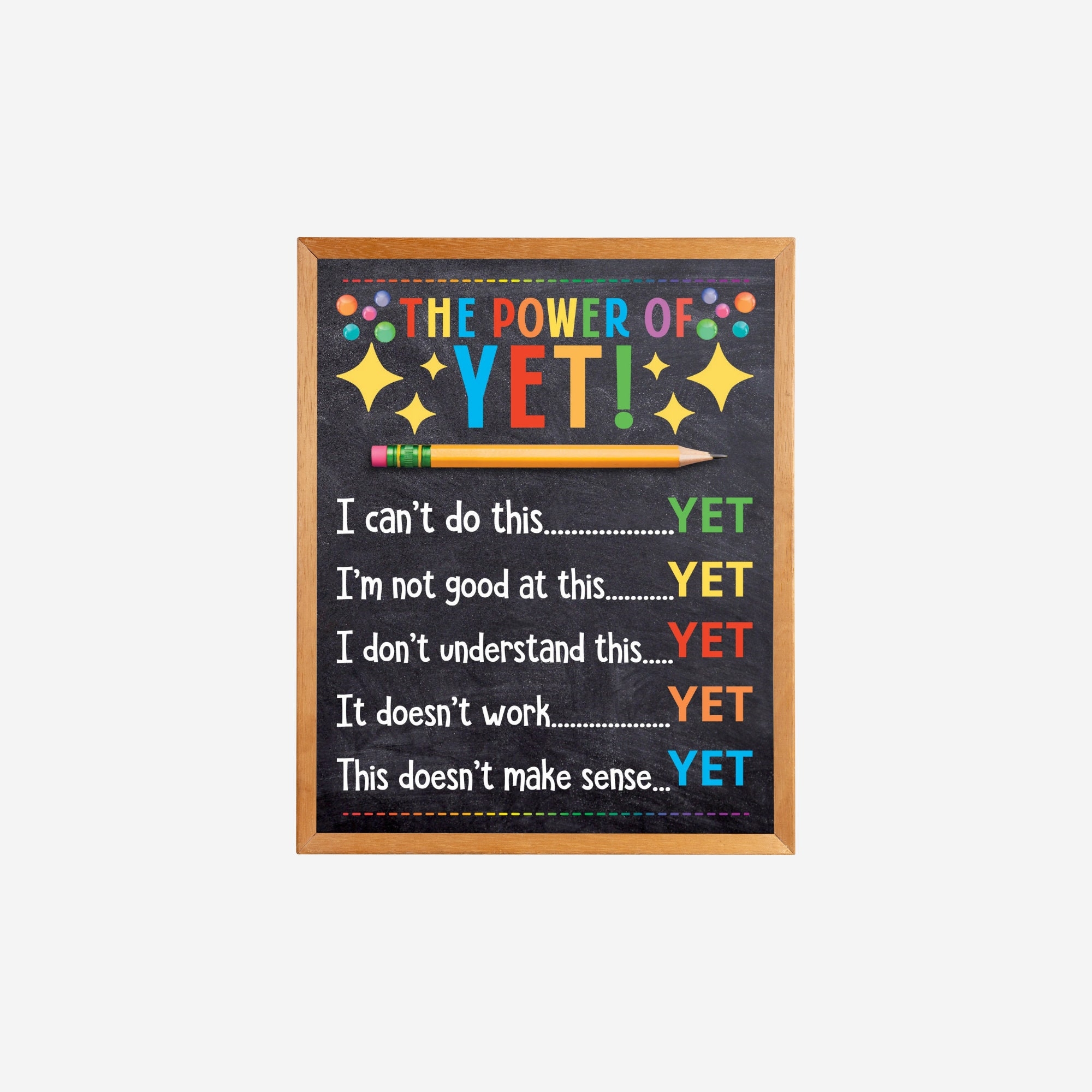 The Power Of Yet Poster Printable Motivational Wall Art Growth Mindset Poster Instant Download Teacher Classroom Decor Counselor Poster Etsy UK