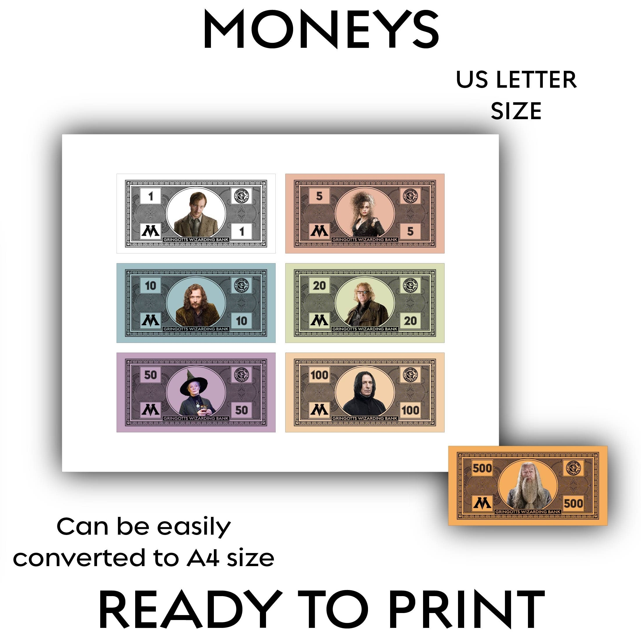 The Ultimate Harry Potter Monopoly Game Custom designed And Ready To Print printable And Editable Digital Product Etsy