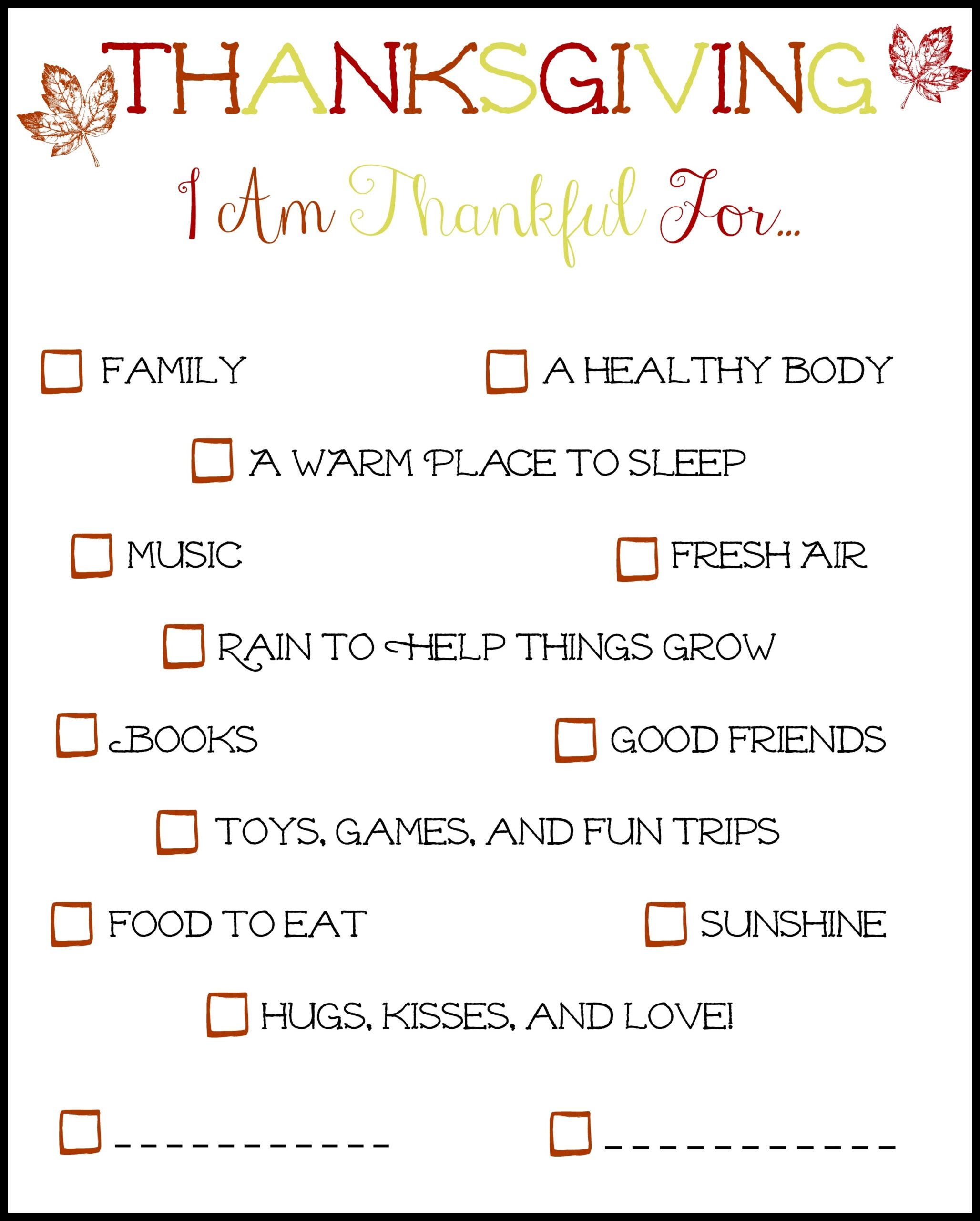 There s Always Something To Be Thankful For Including This Free Printable That One Mom