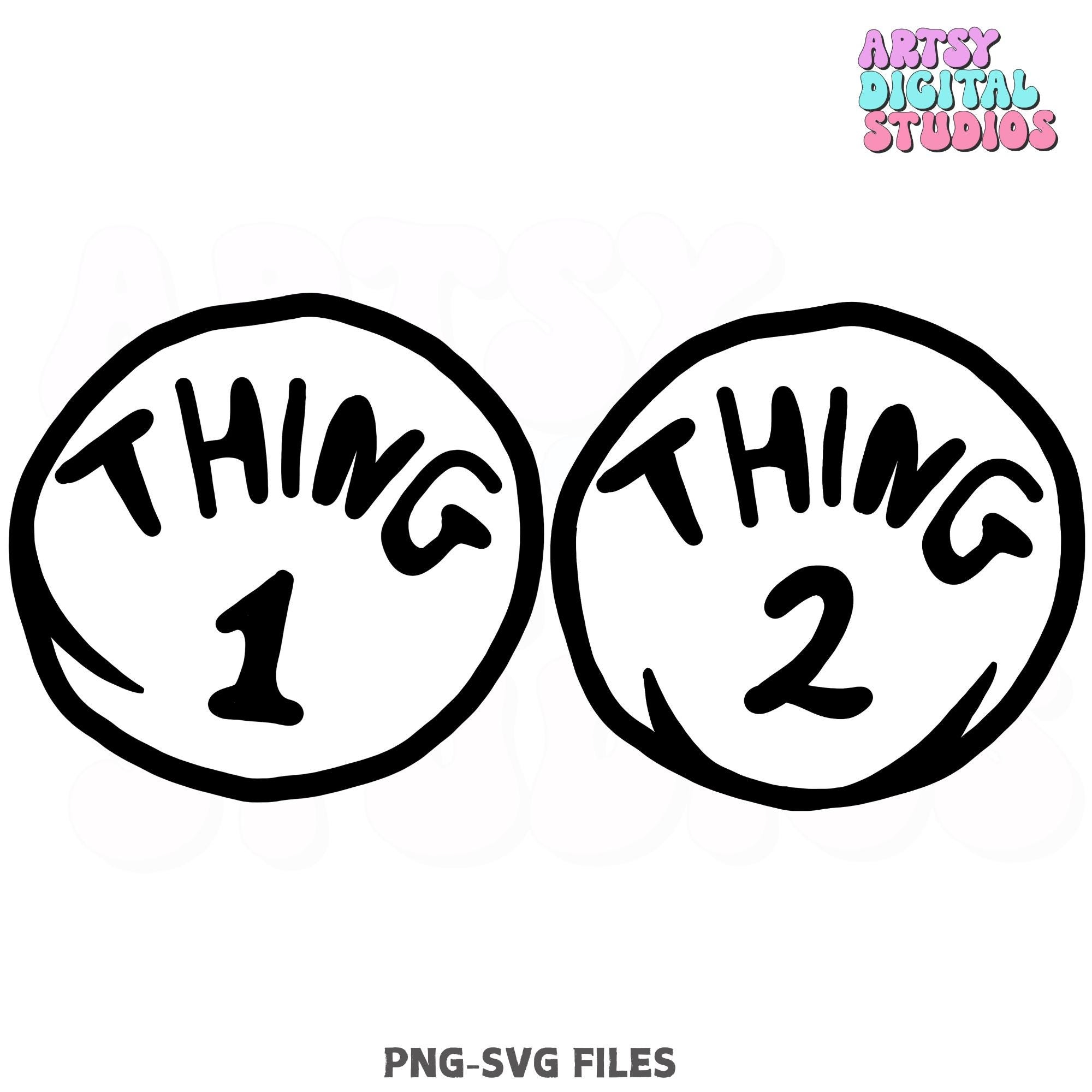 Thing 1 Thing 2 Png Etsy Australia