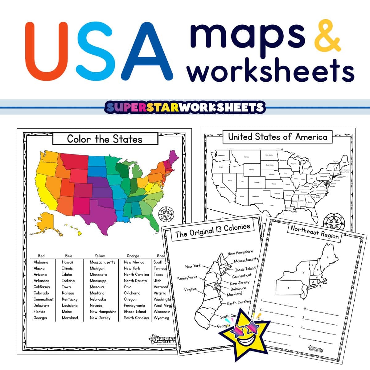 Free Printable Southeast States And Capitals Quiz Printable