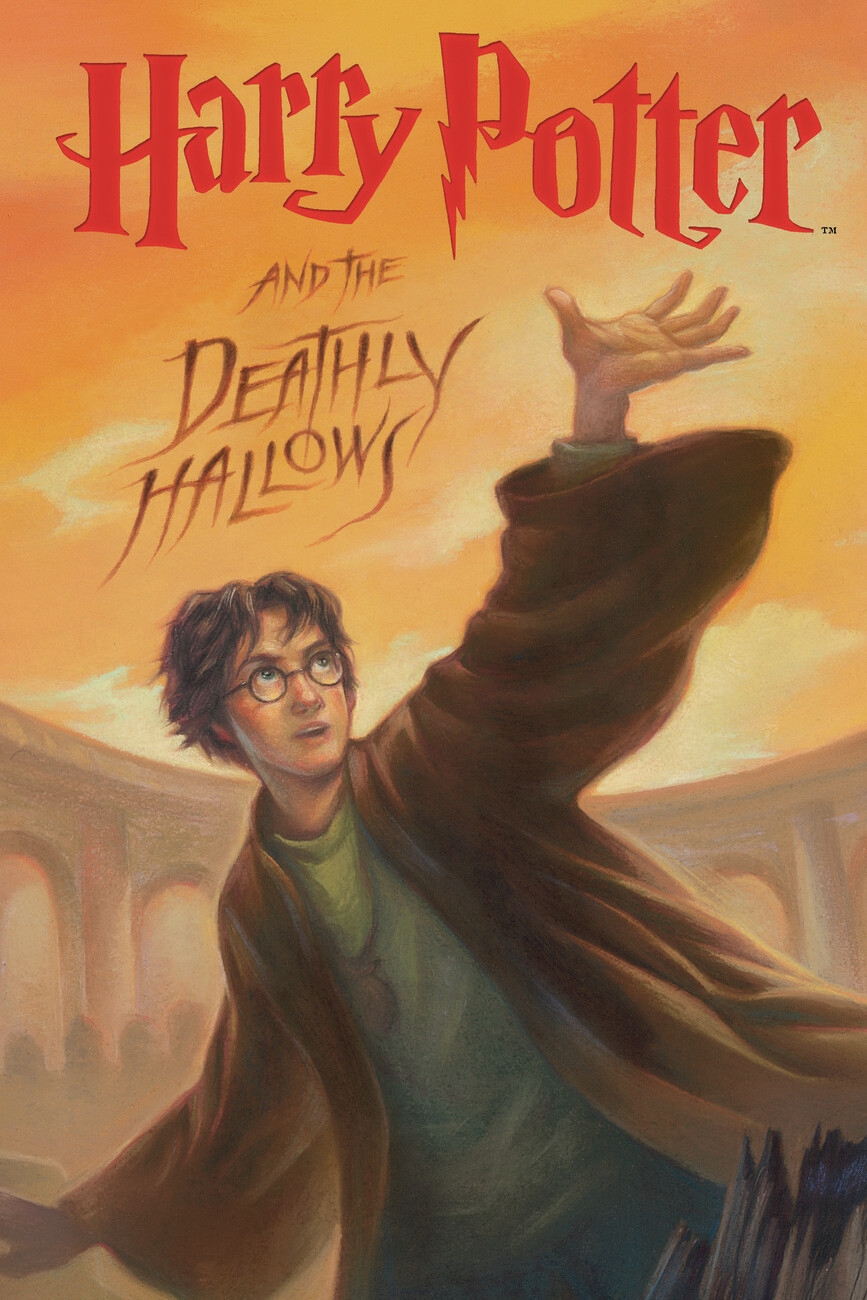 Wall Art Print Harry Potter Deathly Hallows Book Cover Gifts Merchandise UKposters
