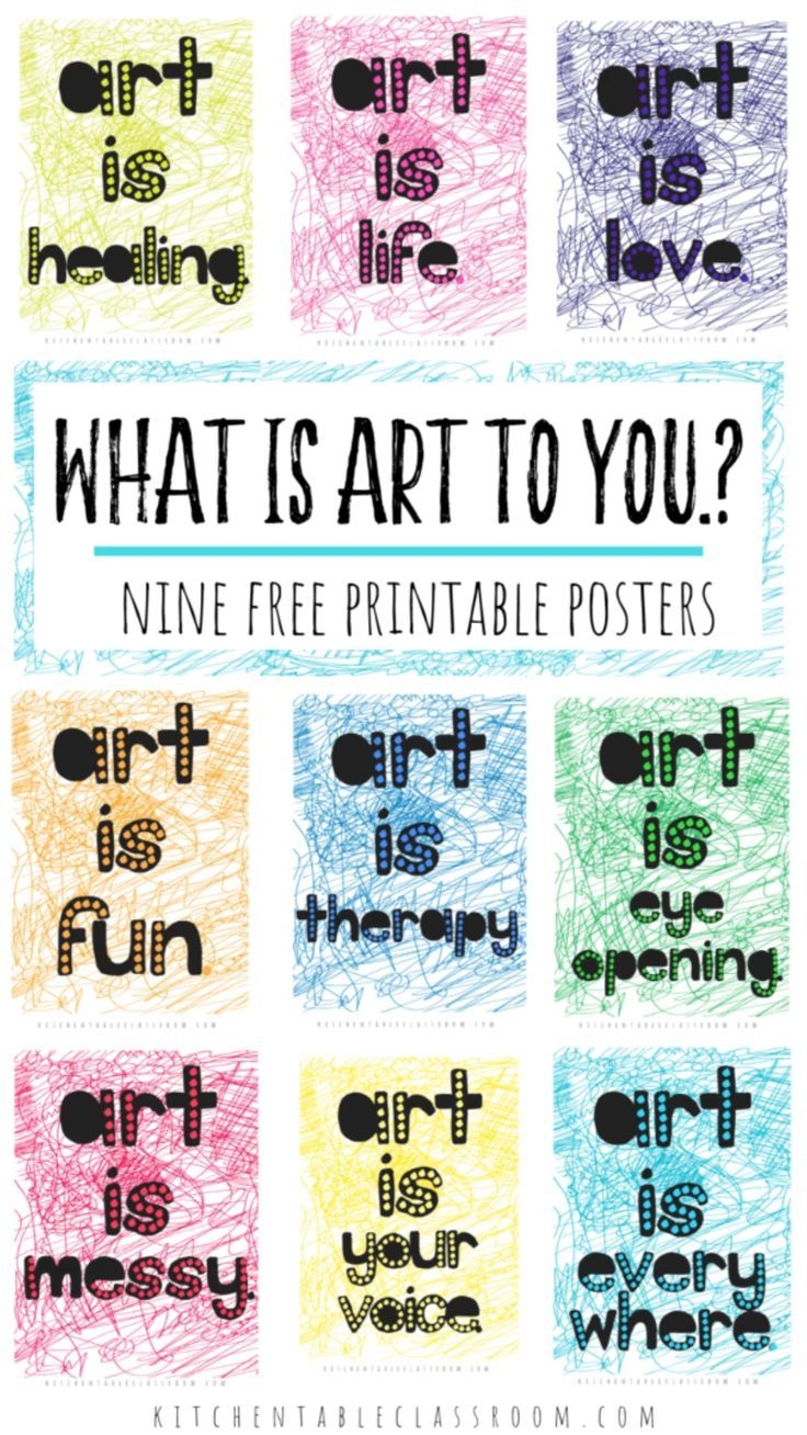 What Is Art The Value Of Art In Your Child s Life Plus Free Printable Quotes The Kitchen Table Classroom
