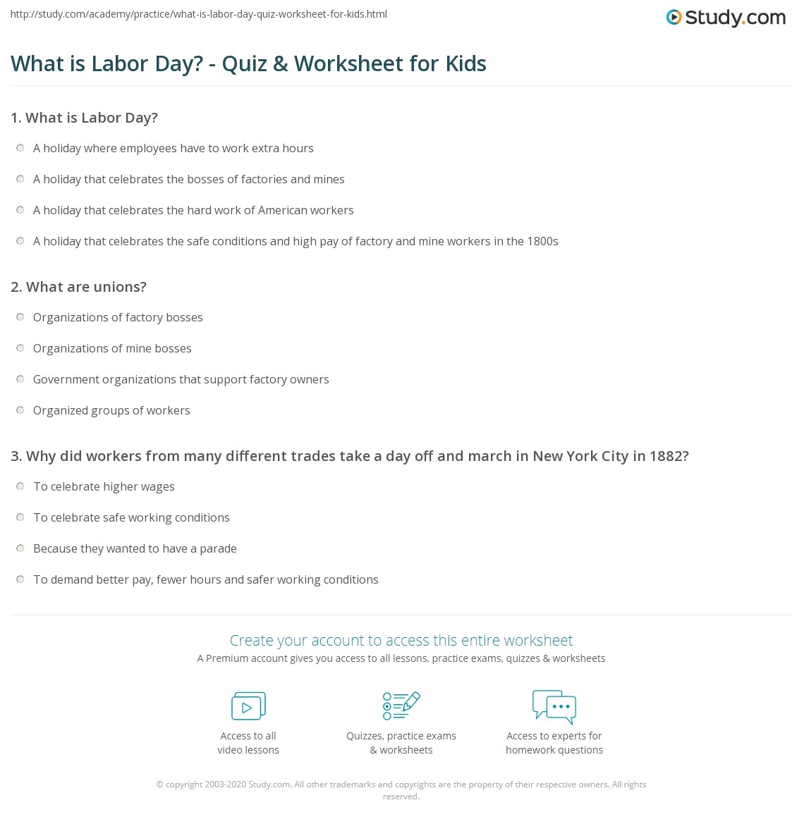 Labor Day Trivia Questions And Answers Printable