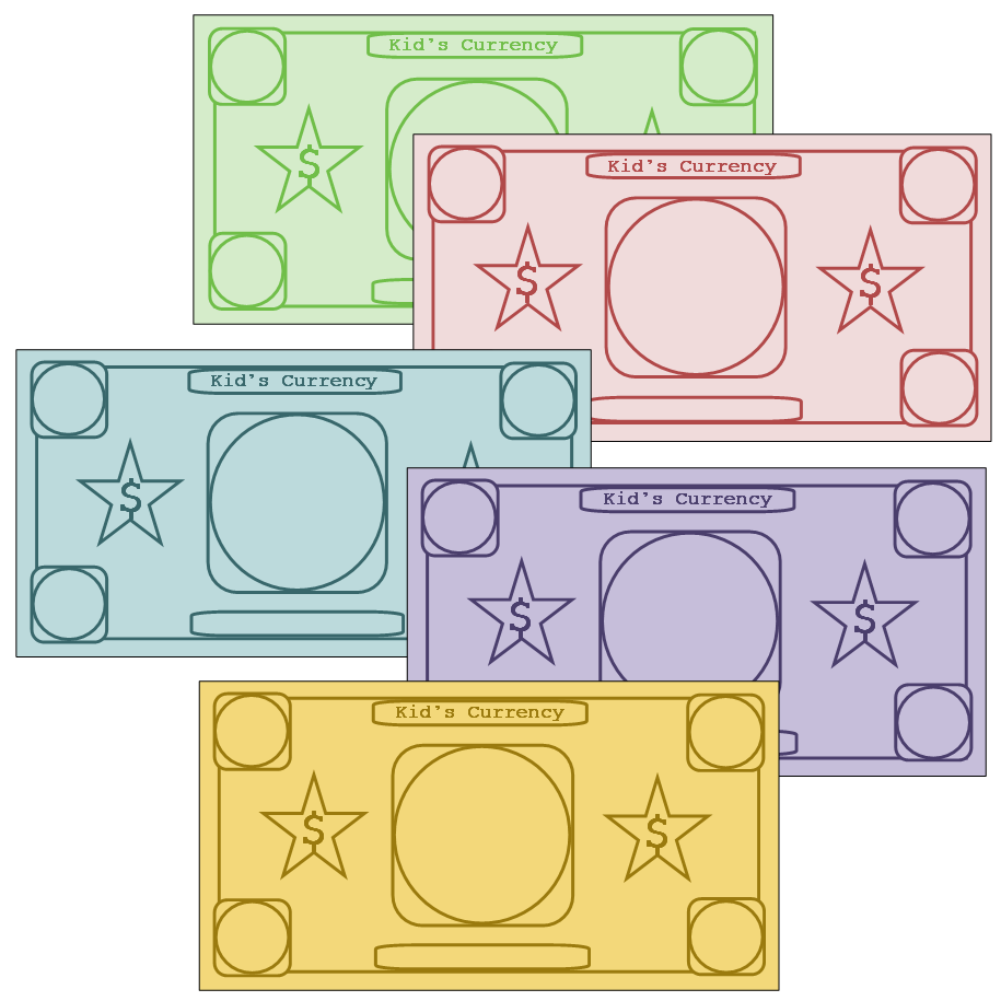 Wide Custom Play Money 4 25 X 1 75 Worksheets Library
