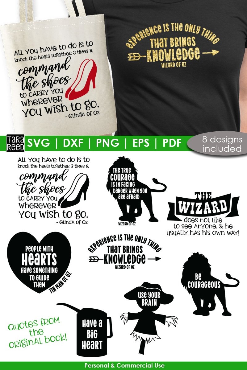 Wizard Of Oz Quotes 2 SVG And Cut Files For Crafters